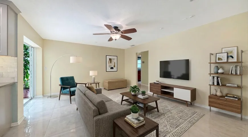Staged Family or Dining Room