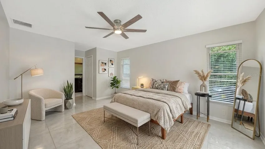Staged Primary Bedroom