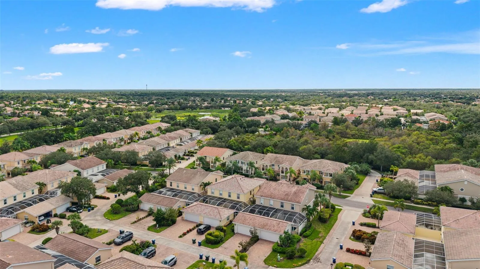 Aerial view of the community