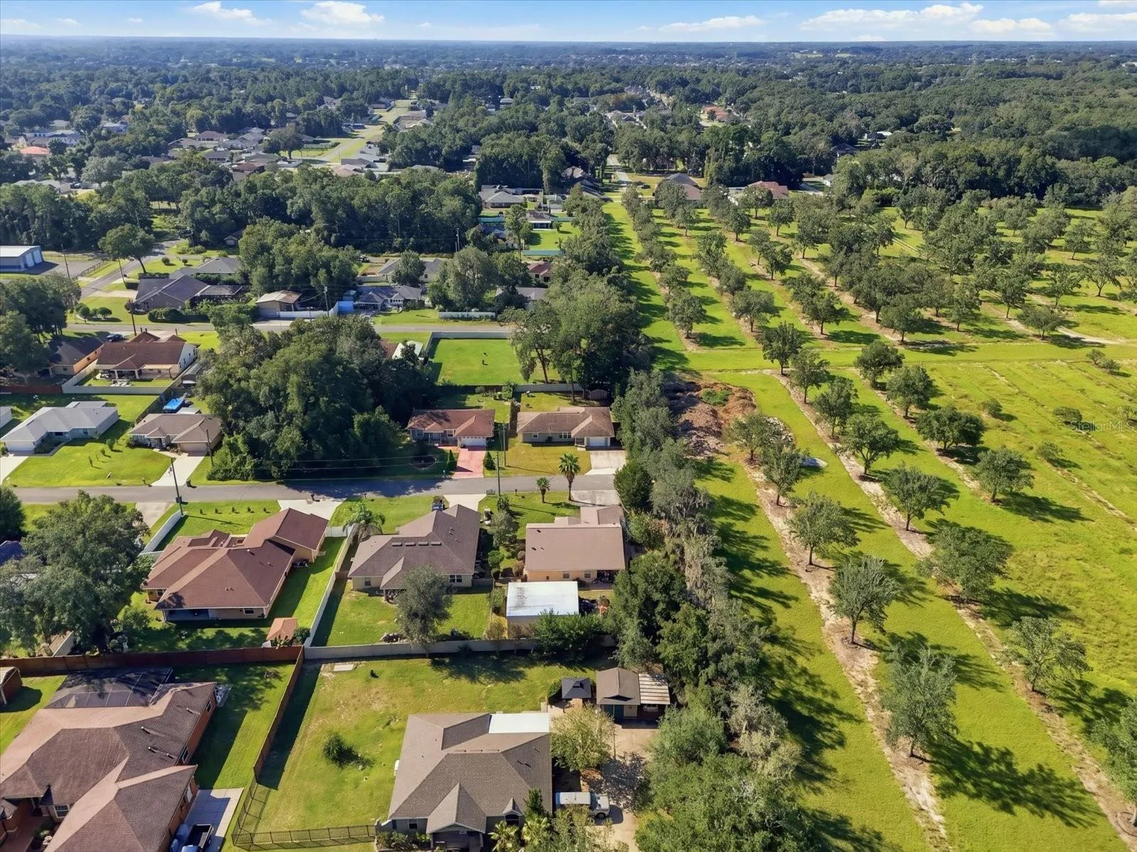 Located near farmland