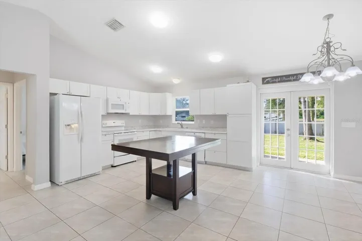 Kitchen and French Doors
