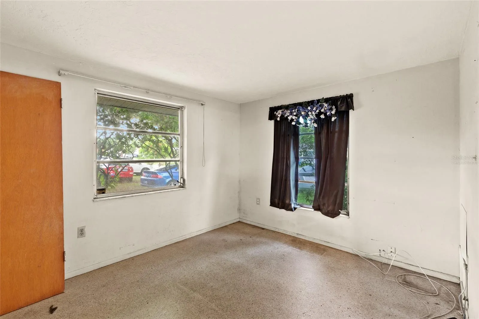 Virtually staged bedroom