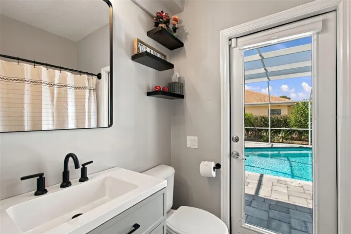 Pool bath attached to bedroom 2