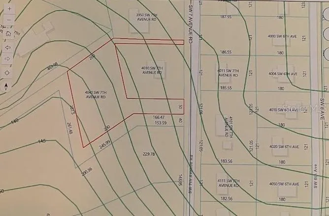 measurements of 4040 SW 7th Ave. Road