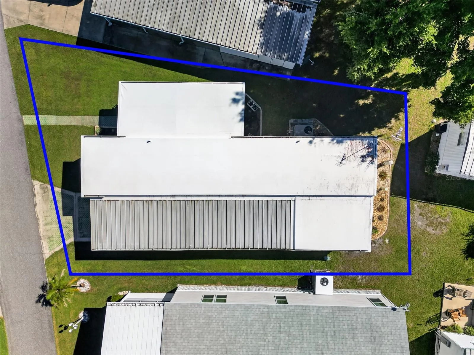 Drone overhead of Property