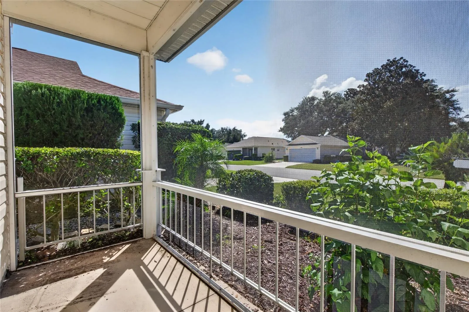 Screened front porch