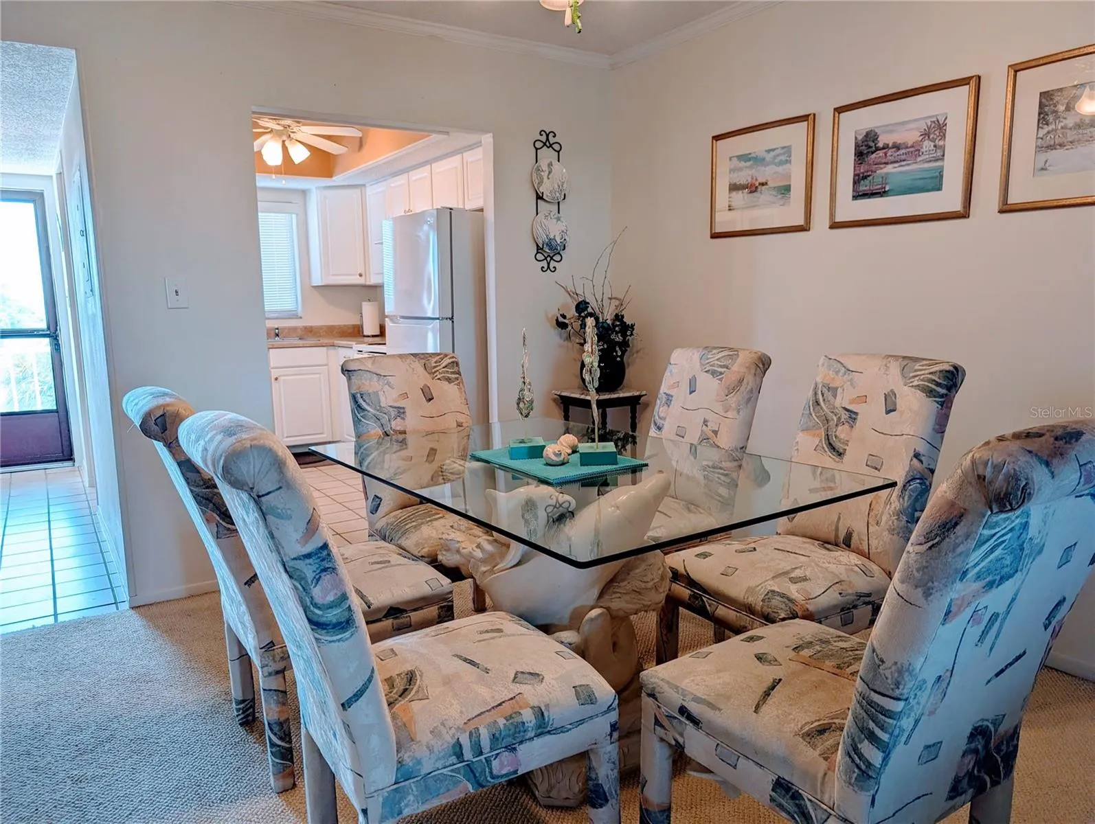 Entry and dining area