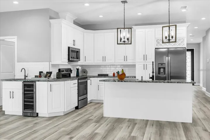 New Amazing Kitchen With Wine Fridge