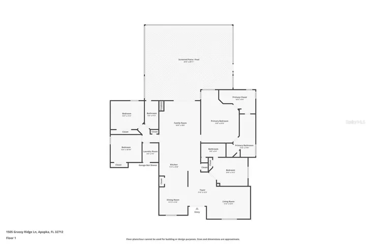 1505 Grassy Ridge Ln floorplan
