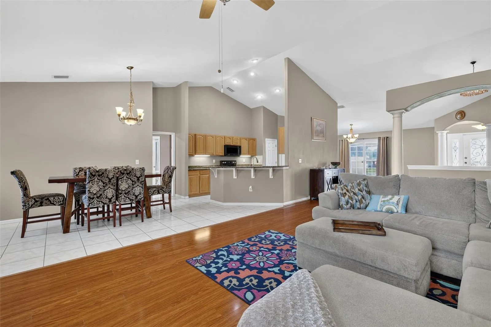 Living Room to dining room