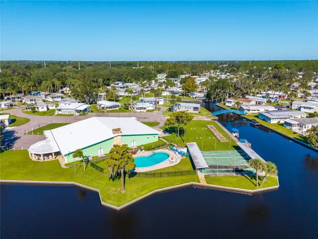 Aerial View of Clubhouse and Pool