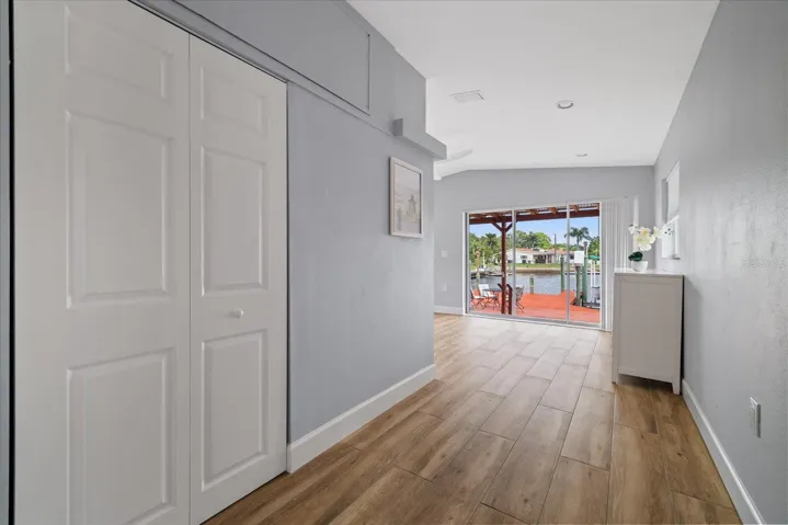 Back  Bedroom3 closet and sliders to back deck