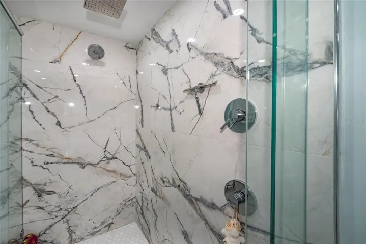 Primary Shower has double shower heads
