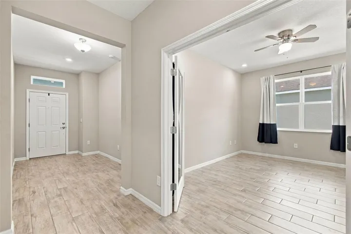 Hallway, entering the office