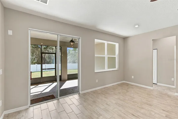 Sliding Glass doors leading to Patio