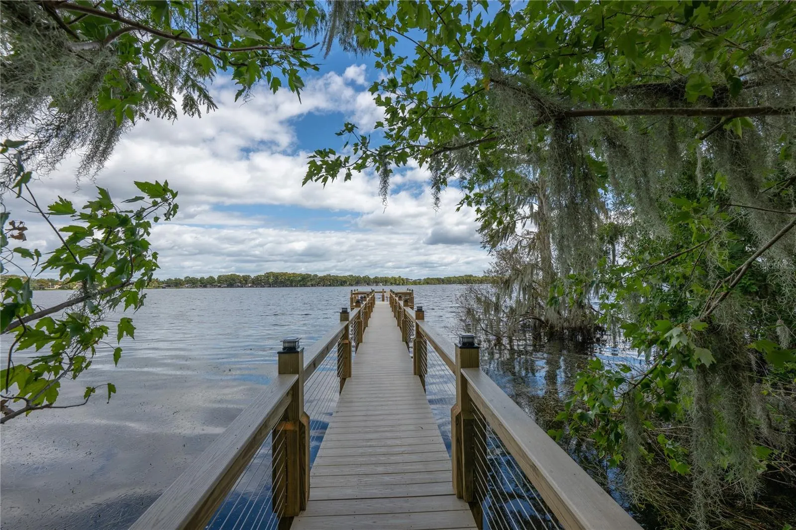 pier on lake