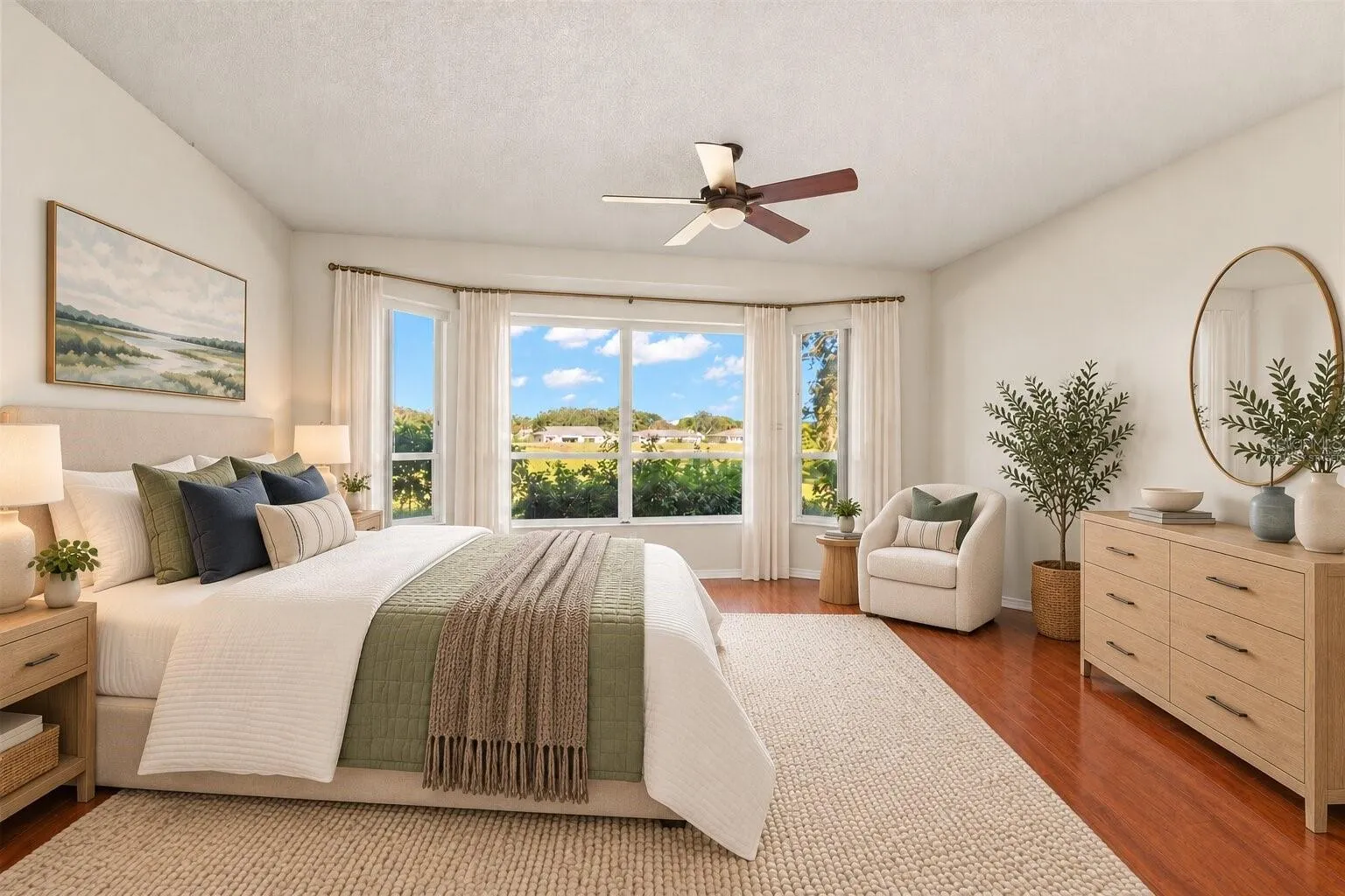 Virtually Staged - First Floor Primary Bedroom