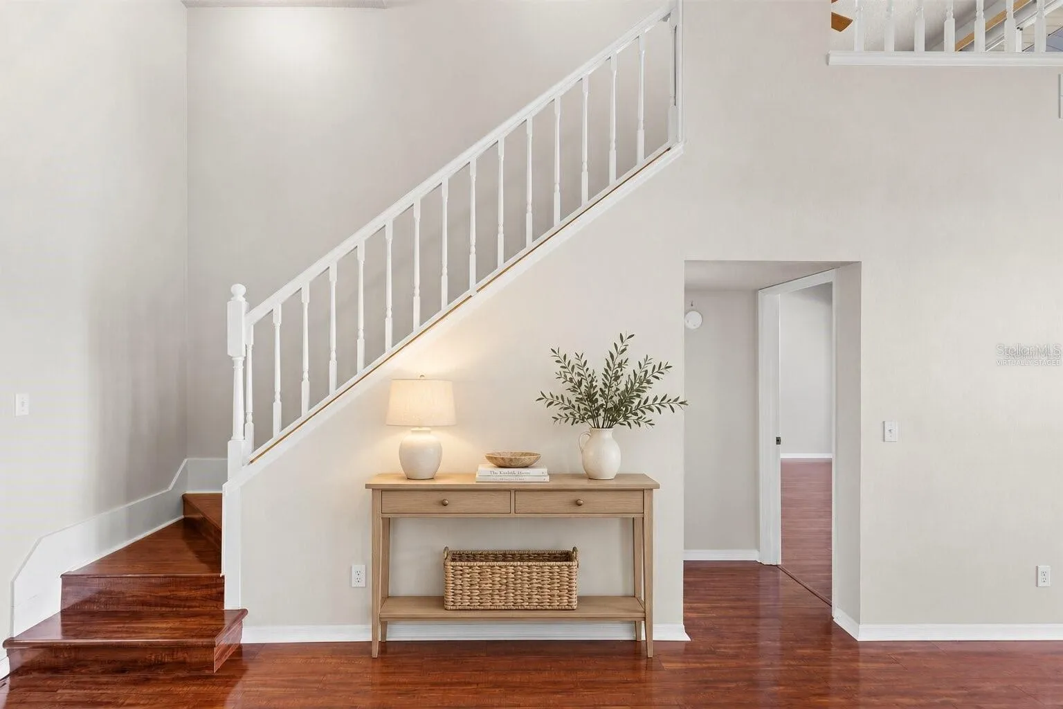 Virtually Staged - Second Floor Stairway