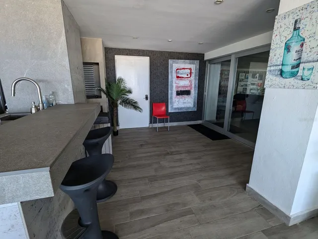 Terrace bar – stone counter