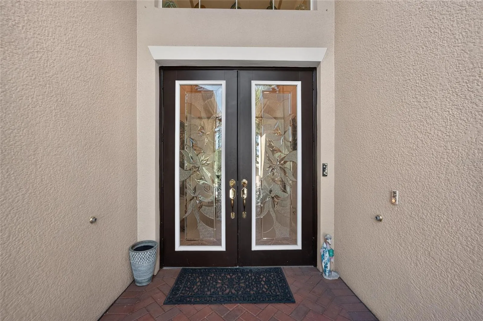 Double Etched Glass Front Doors