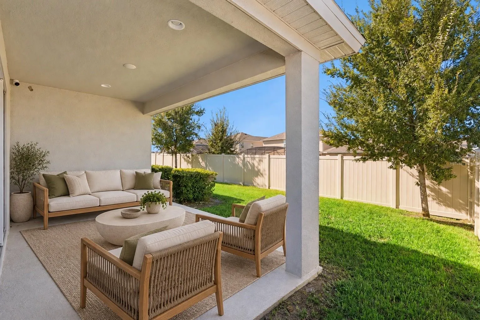 Virtually Staged Patio