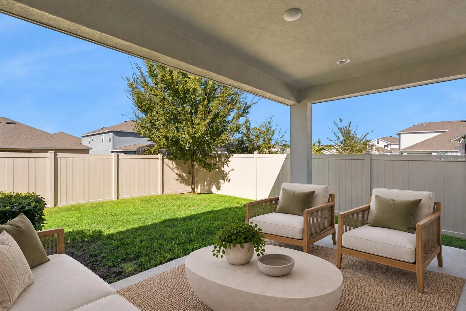 Virtually Staged Patio