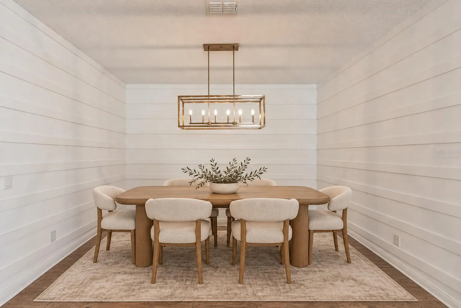 Virtually Staged Dining Room