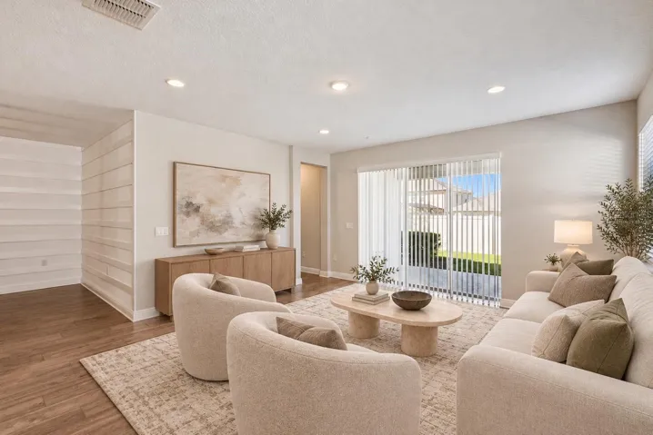 Virtually Staged Family Room
