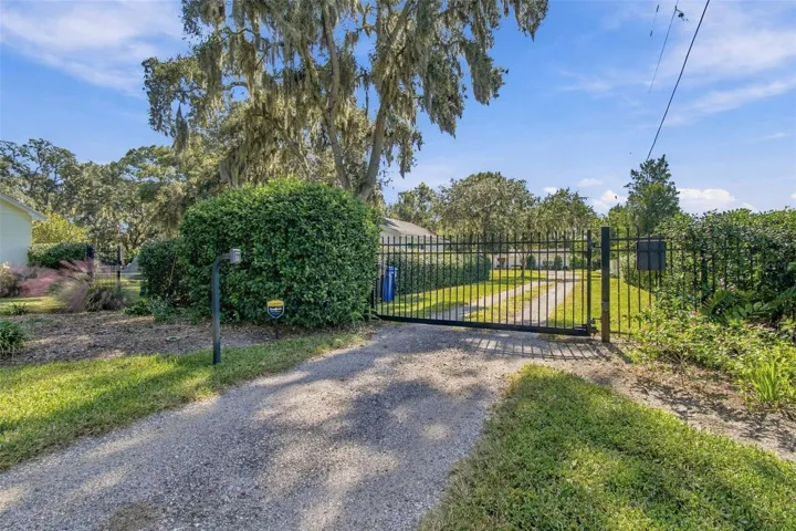 Private Gated Entrance to Property