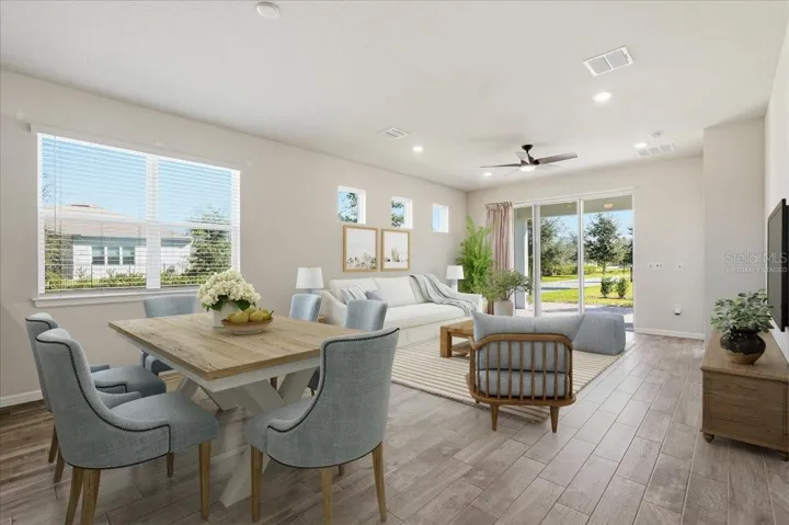 Dining Room and Living Room - Virtually Staged