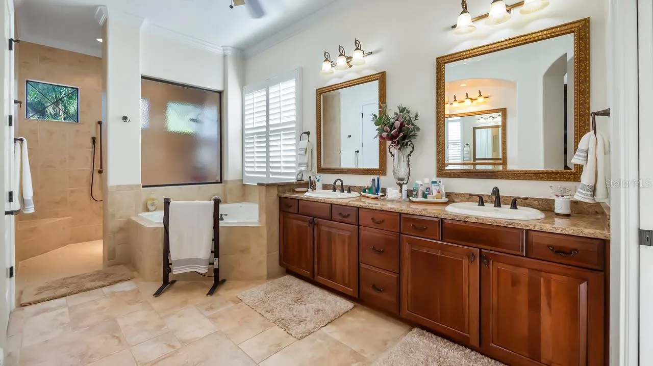 Dual Sinks and Walk-in Shower