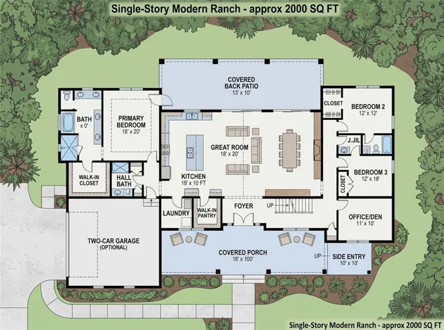 Depiction of a floor plan