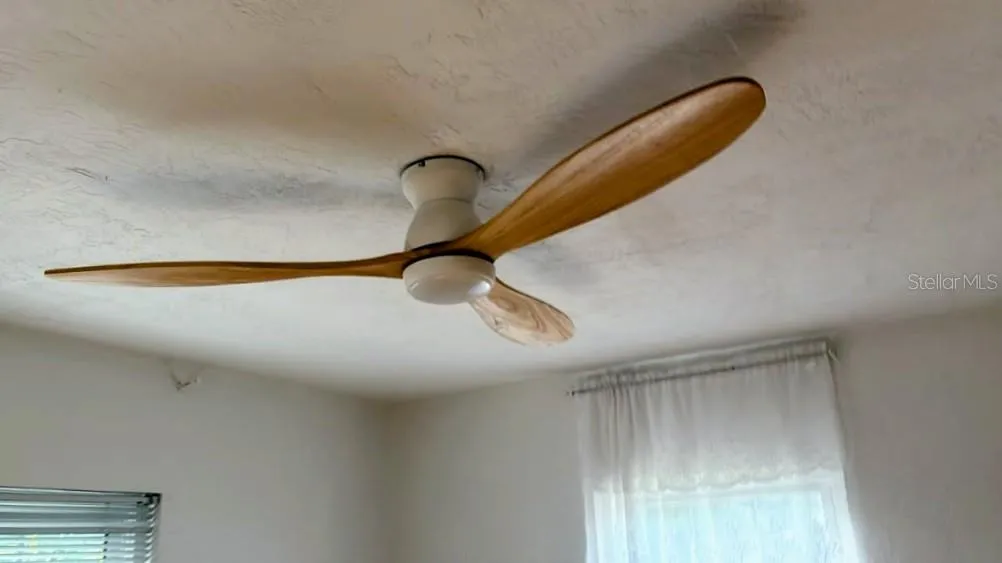 New ceiling fans in the bedrooms