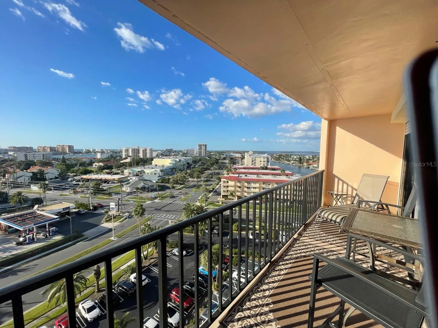 Elevated island views from private balcony