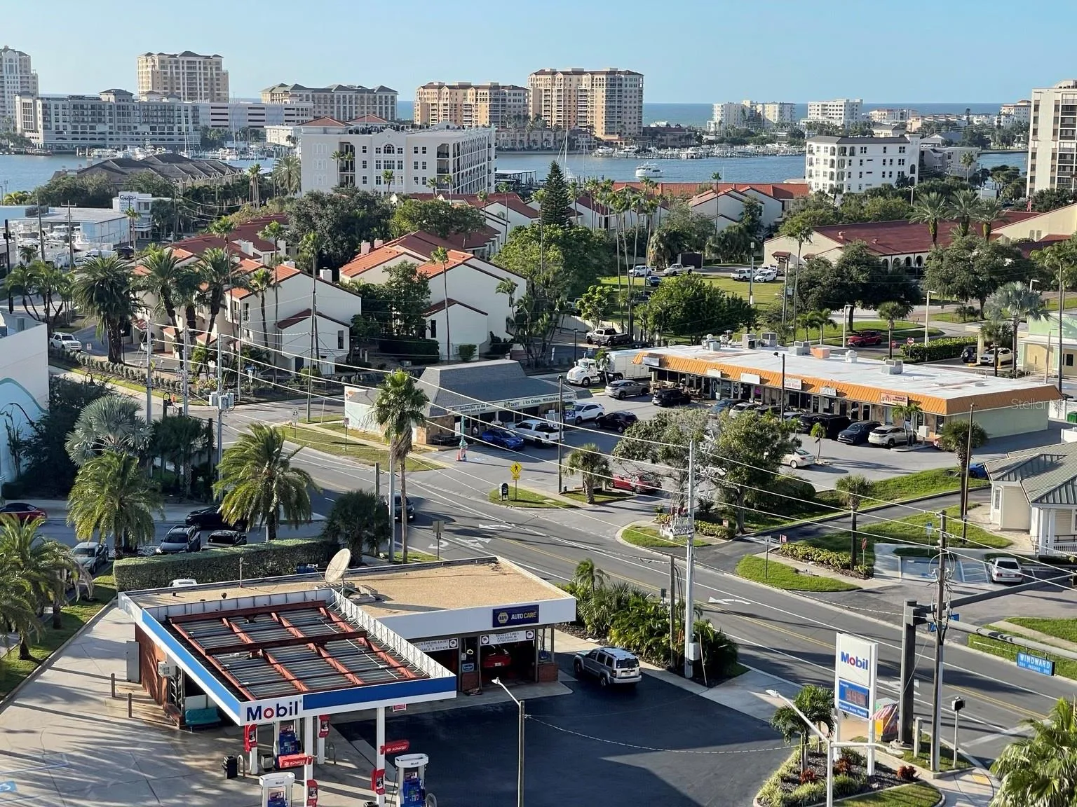 Panoramic view across Island Estates towards Clearwater Beach