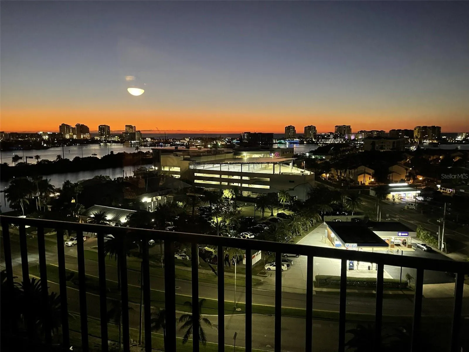 Evening glow with special event fireworks