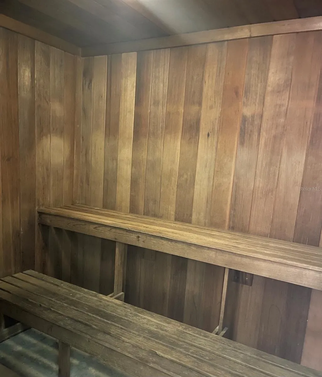 Inside of "dry" sauna in both ladies &amp; men's bathroom