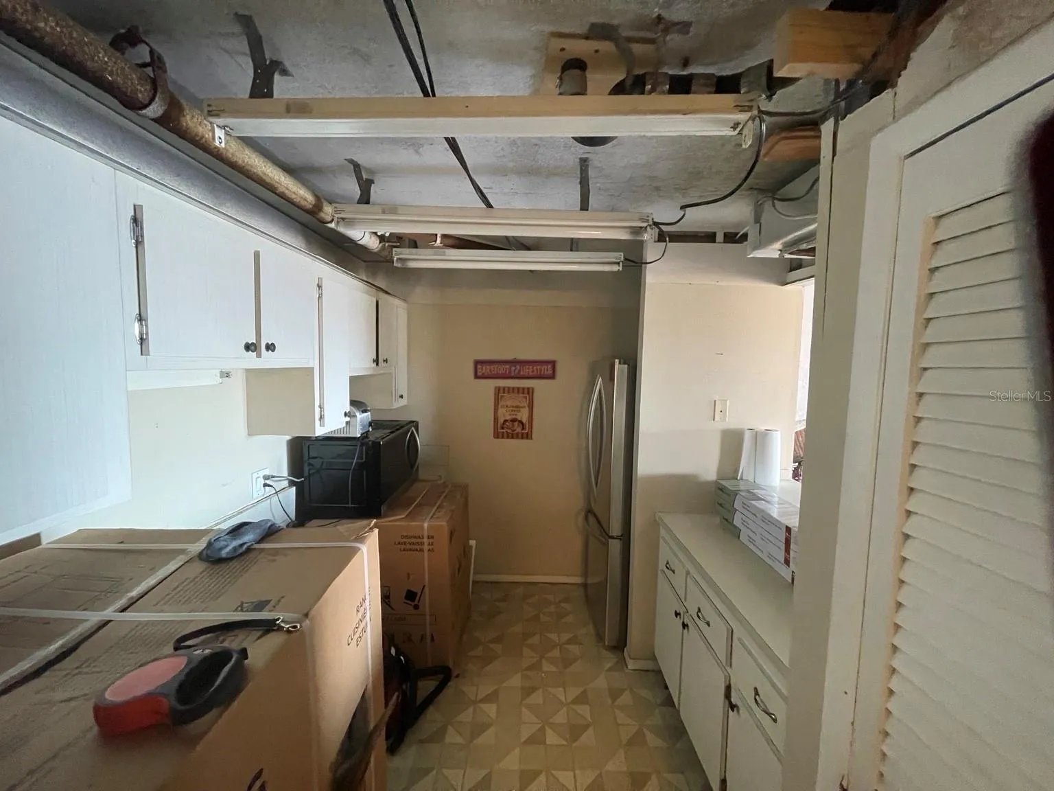 Kitchen renovation area