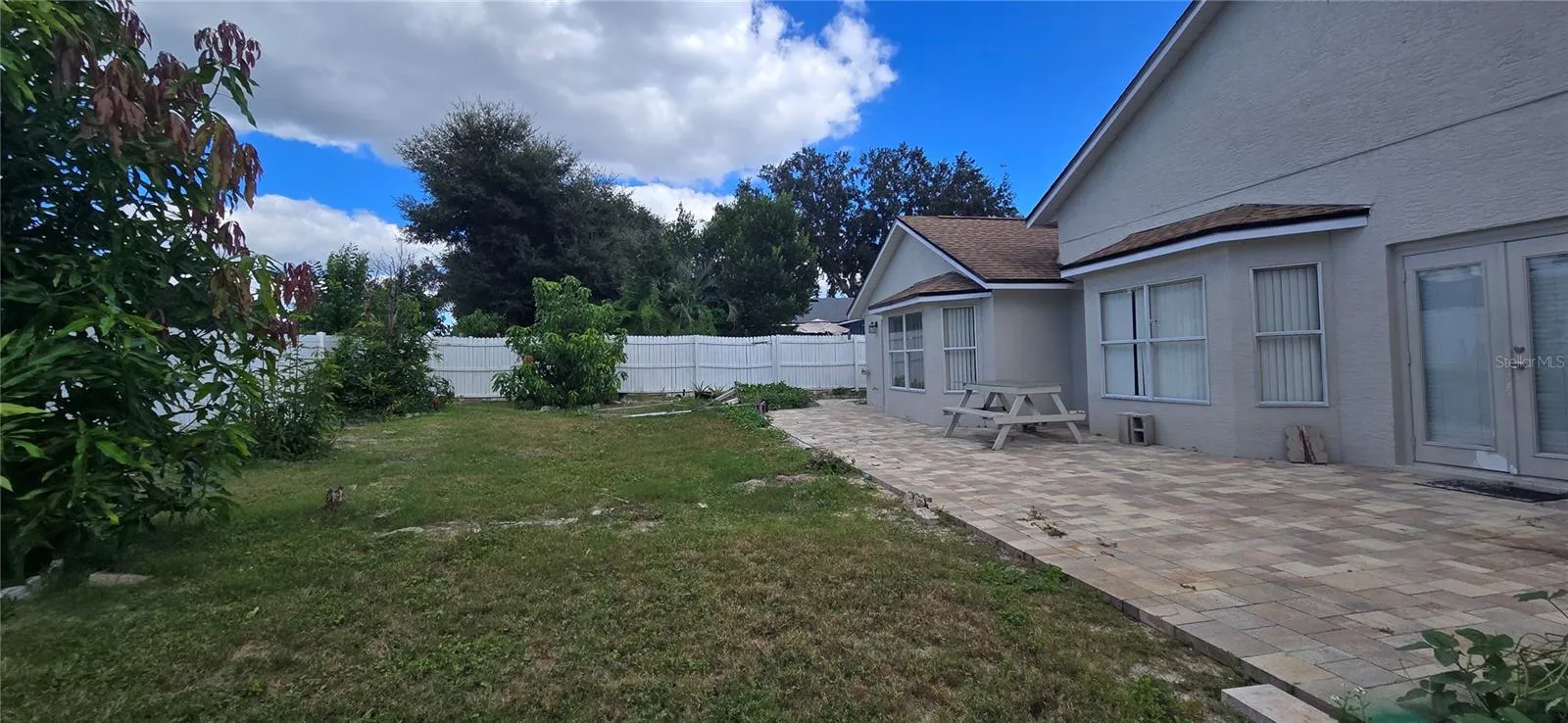 Back Paved Patio