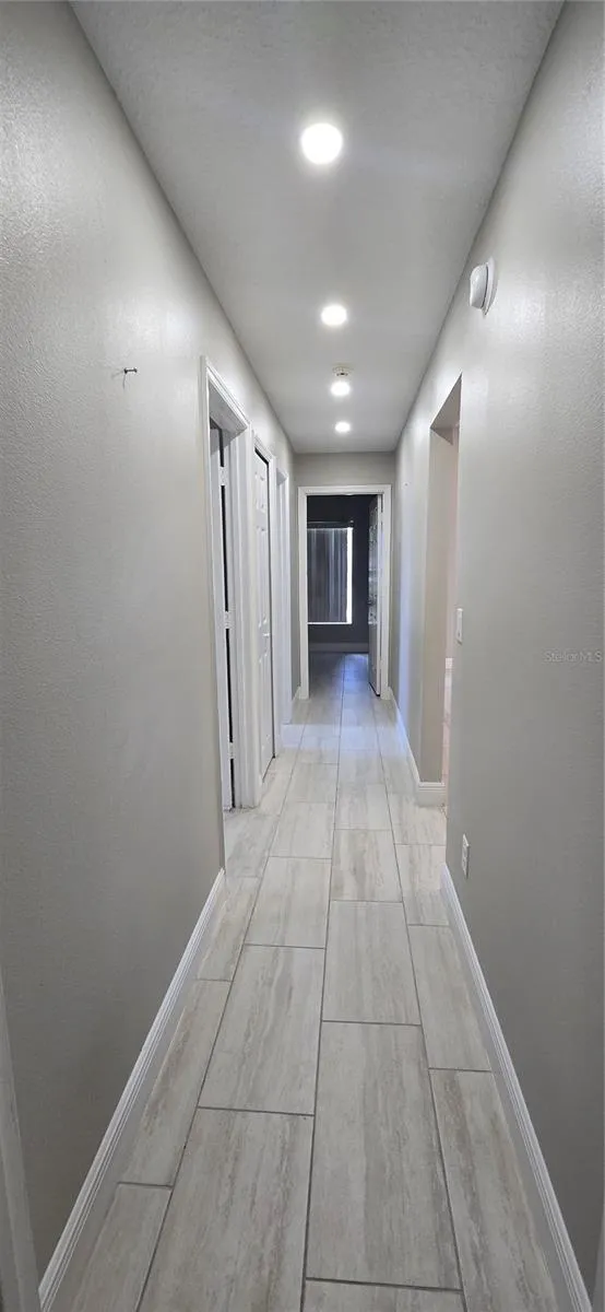 Separate Hallway to Bedrooms-Split Plan