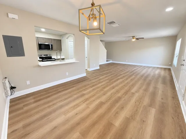 Living / Dining Room - New Flooring and Fresh Paint