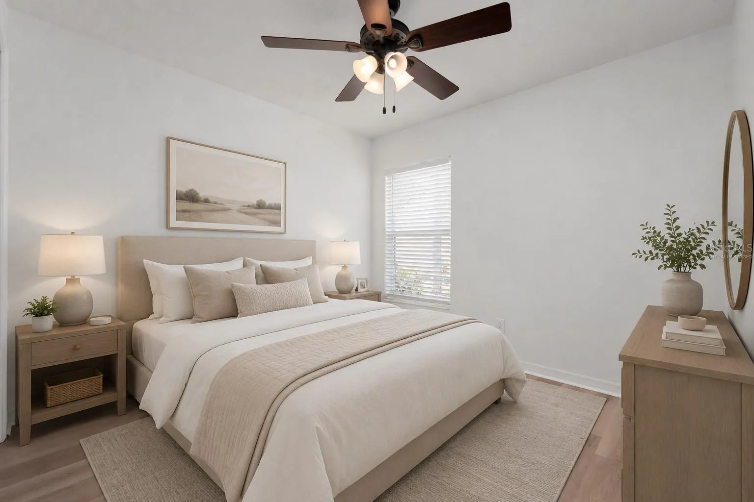 Virtually Staged 3rd Bedroom
