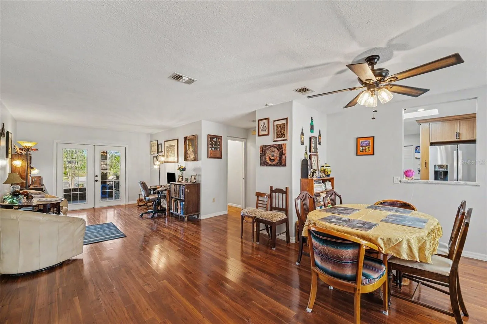 formal living room and dining room