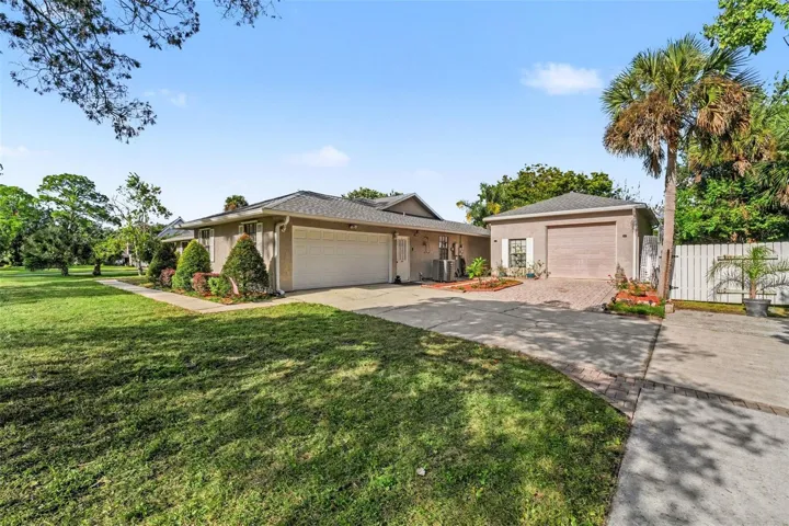 driveway and garages