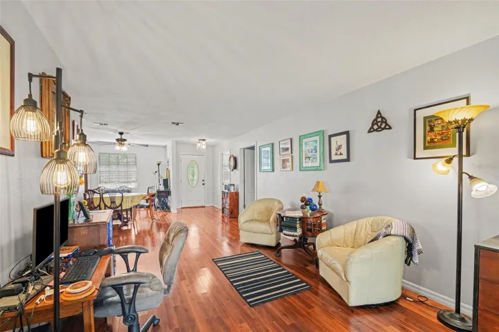 formal living room looking at font door