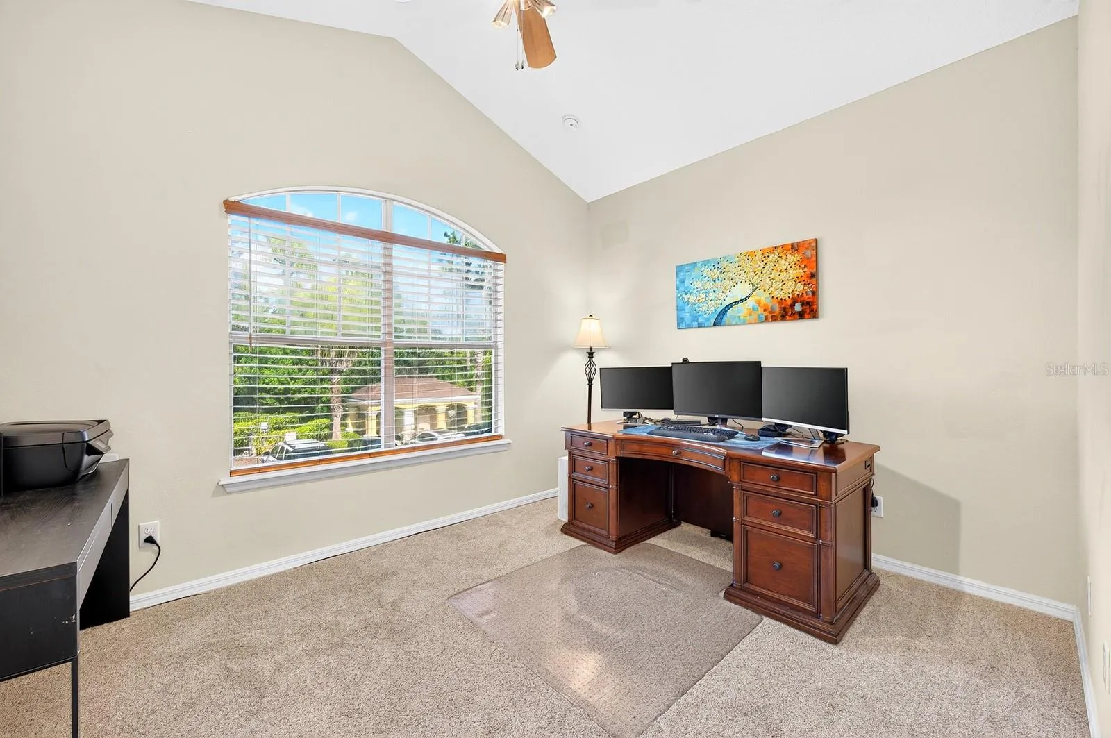 Bedroom 2 features VAULTED CEILINGS and a large built-in closet.