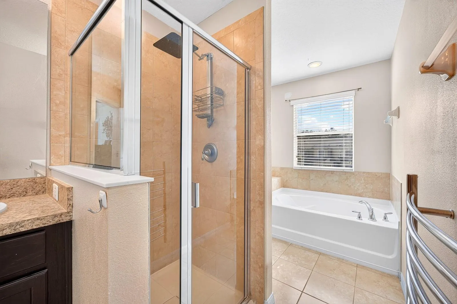 Step-in shower in Primary en suite Bath