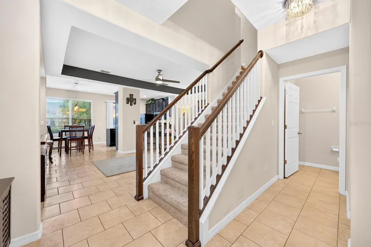 Step inside to a welcoming OPEN FLOOR PLAN where the Living Room, Dining Room and Kitchen flow together.