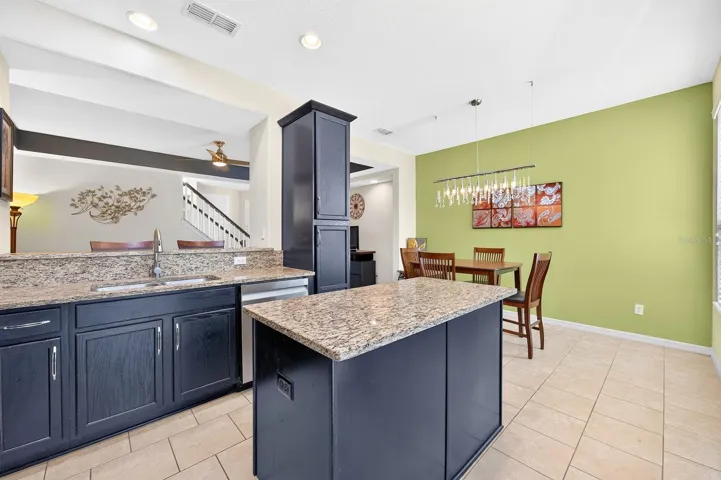 A center island in the Kitchen provides extra prep space.