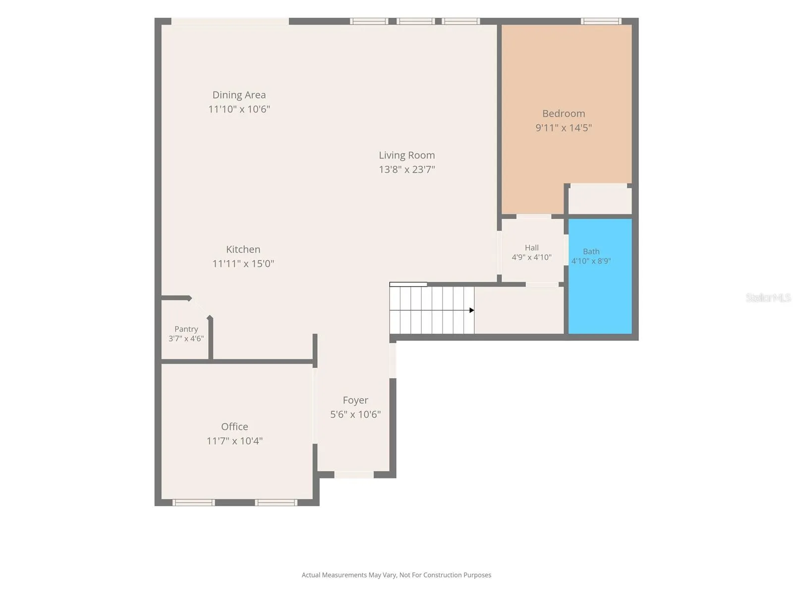 First-floor plan with dimensions - 5126 Jackel Chase Dr, Wimauma